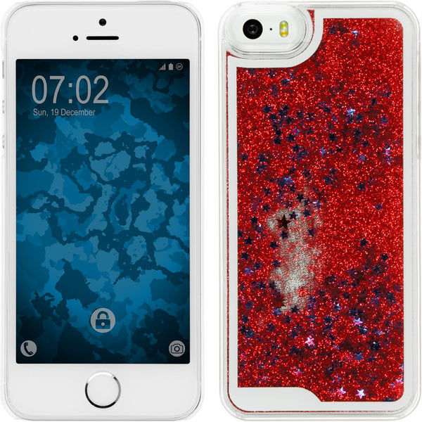 Hardcase für Apple iPhone 5 / 5s / SE Stardust rot