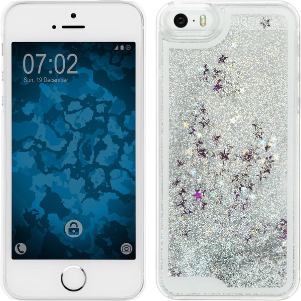 Hardcase für Apple iPhone 5 / 5s / SE Stardust silber