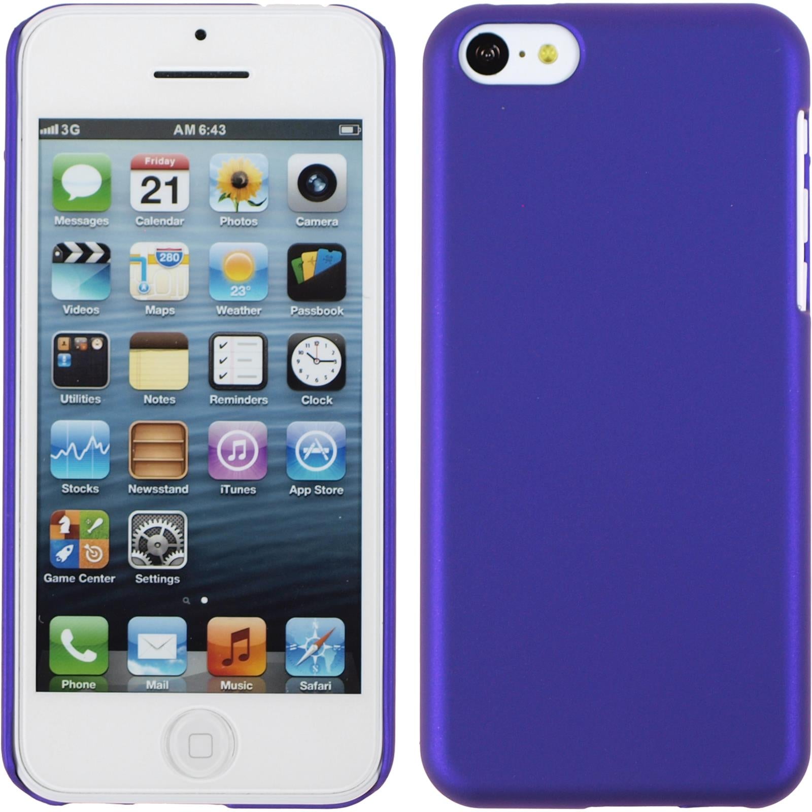 Hardcase für Apple iPhone 5c gummiert lila