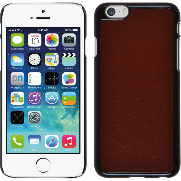 Hardcase für Apple iPhone 6s / 6 Lederoptik braun