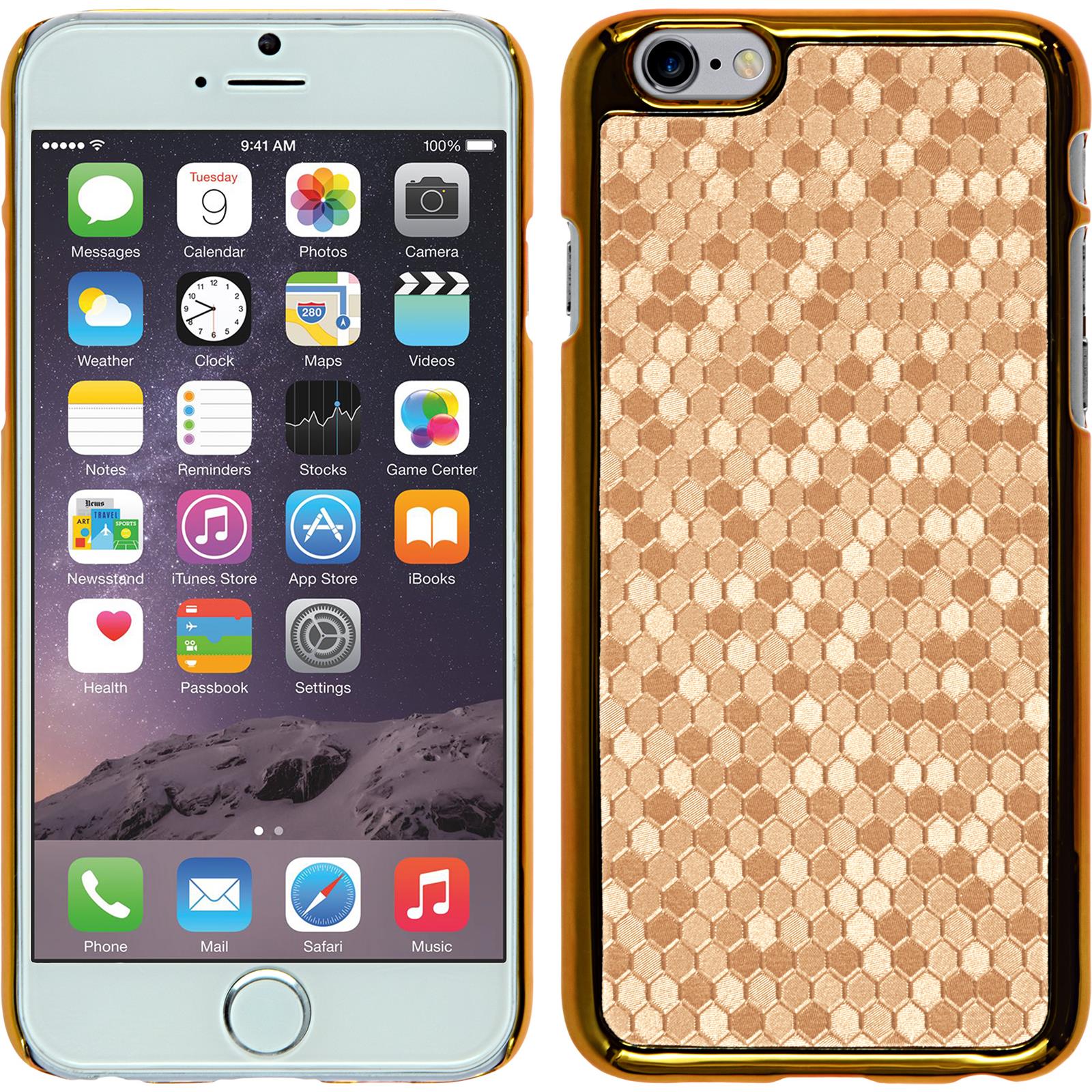 Hardcase für Apple iPhone 6s / 6 Hexagon gold