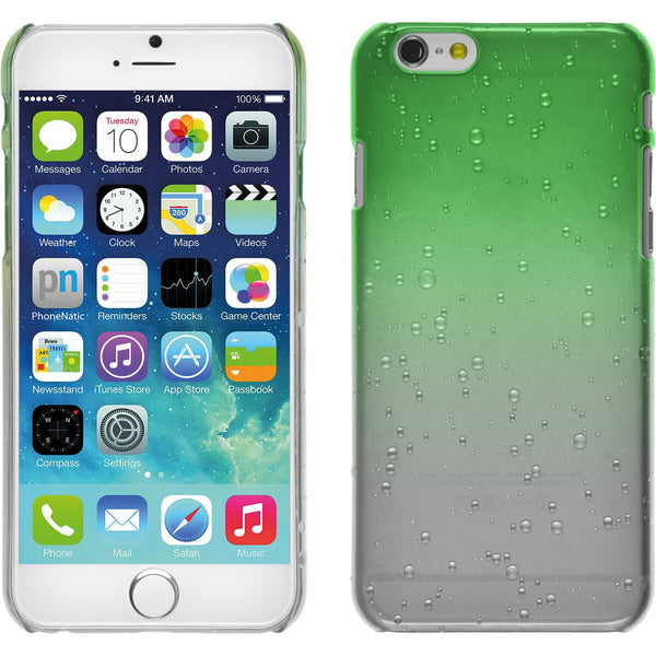 Hardcase für Apple iPhone 6s / 6 Waterdrops grün