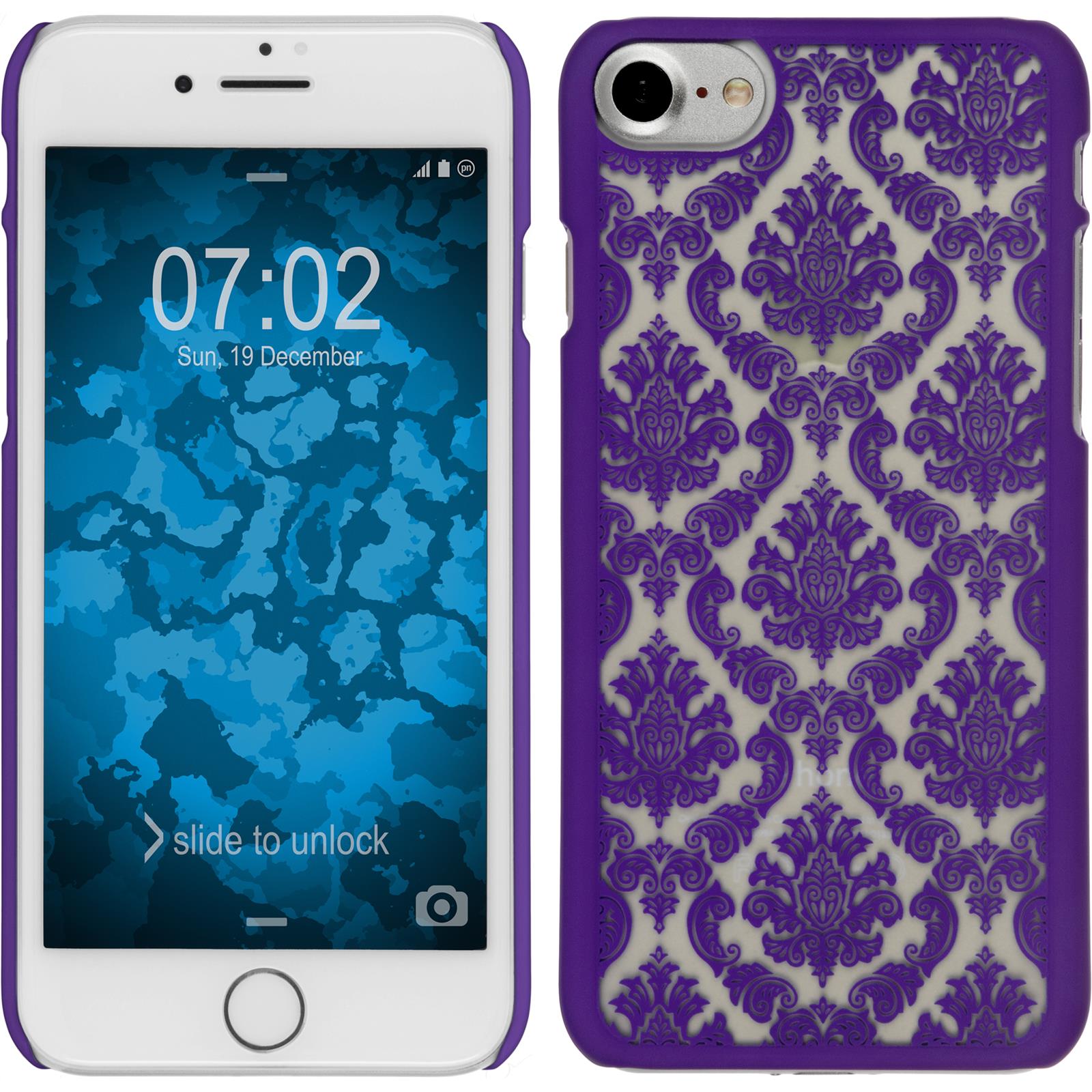 Hardcase für Apple iPhone 7 / 8 / SE 2020 Damask lila