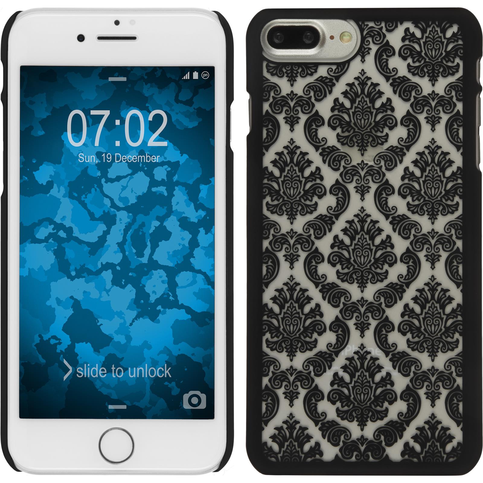 Hardcase für Apple iPhone 7 Plus / 8 Plus Damask schwarz