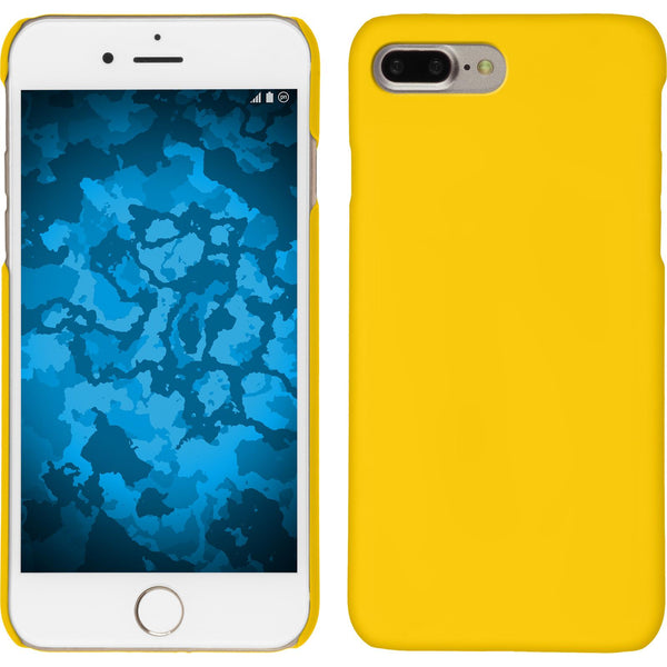 Hardcase für Apple iPhone 7 Plus / 8 Plus gummiert gelb