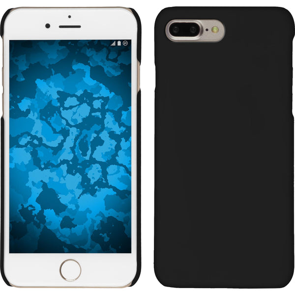 Hardcase für Apple iPhone 8 Plus gummiert schwarz