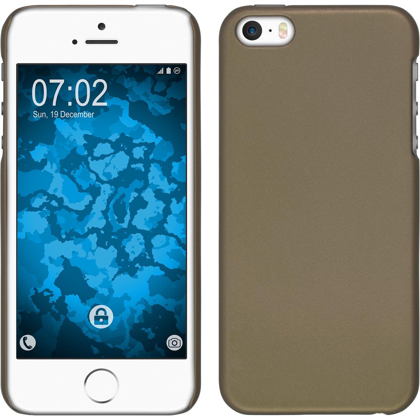 Hardcase für Apple iPhone SE 2016 (1.Gen) gummiert gold