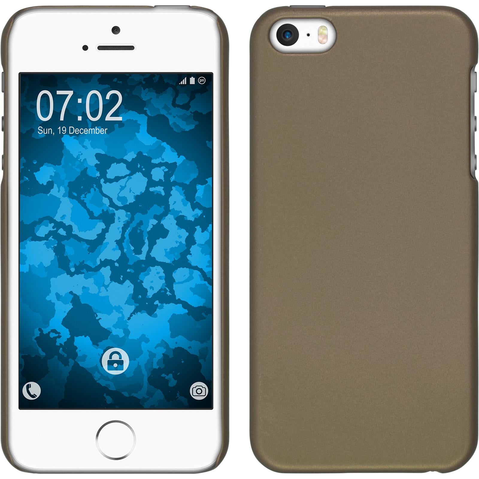 Hardcase für Apple iPhone SE 2016 (1.Gen) gummiert gold