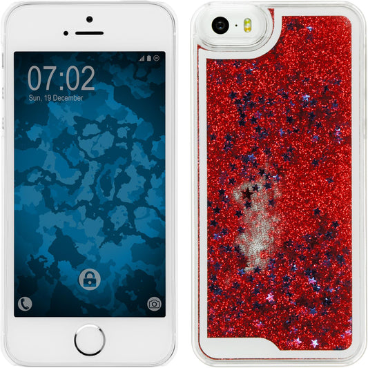Hardcase für Apple iPhone SE 2016 (1.Gen) Stardust rot