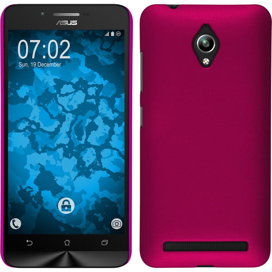 Hardcase für Asus Zenfone Go (ZC500TG) gummiert pink