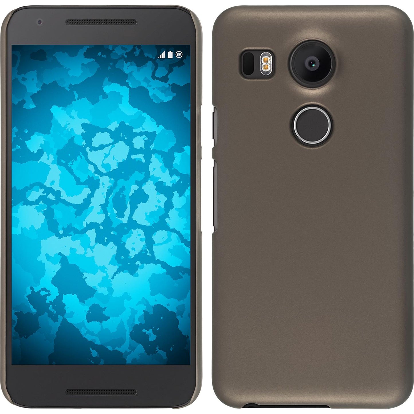 Hardcase für Google Nexus 5X gummiert gold