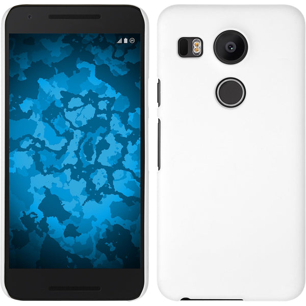 Hardcase für Google Nexus 5X gummiert weiß