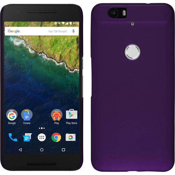 Hardcase für Google Nexus 6P gummiert lila