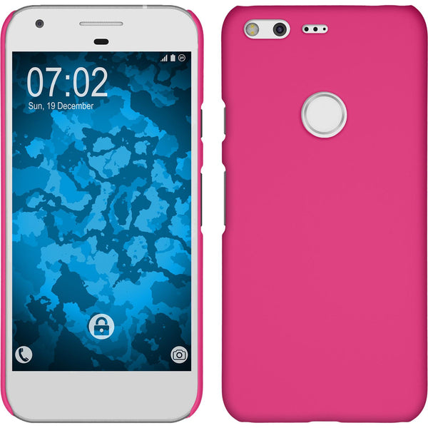 Hardcase für Google Pixel gummiert pink