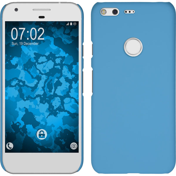 Hardcase für Google Pixel XL gummiert hellblau