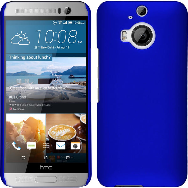 Hardcase für HTC One M9 Plus gummiert blau