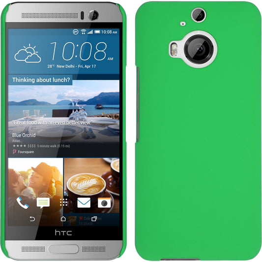 Hardcase für HTC One M9 Plus gummiert grün