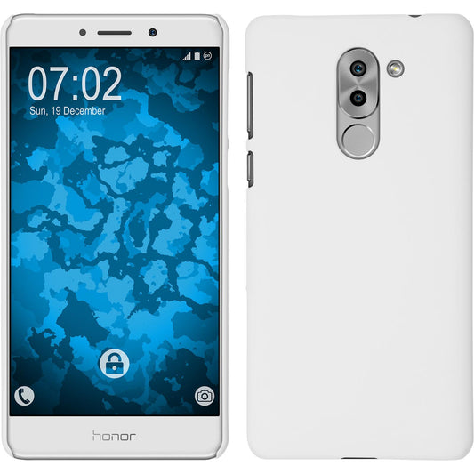 Hardcase für Huawei Honor 6x gummiert weiﬂ