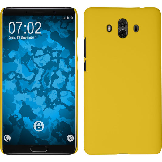 Hardcase für Huawei Mate 10 gummiert gelb