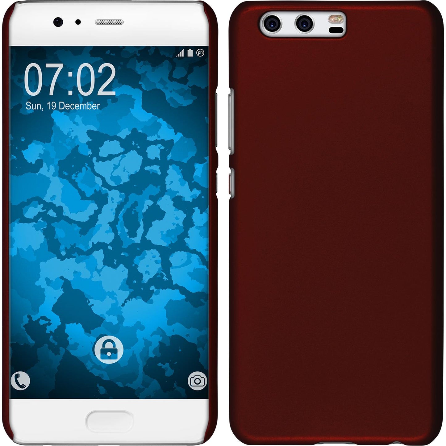Hardcase für Huawei P10 Plus gummiert rot