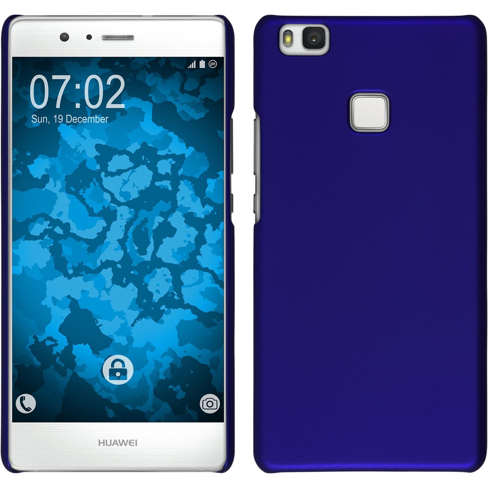 Hardcase für Huawei P9 Lite gummiert blau