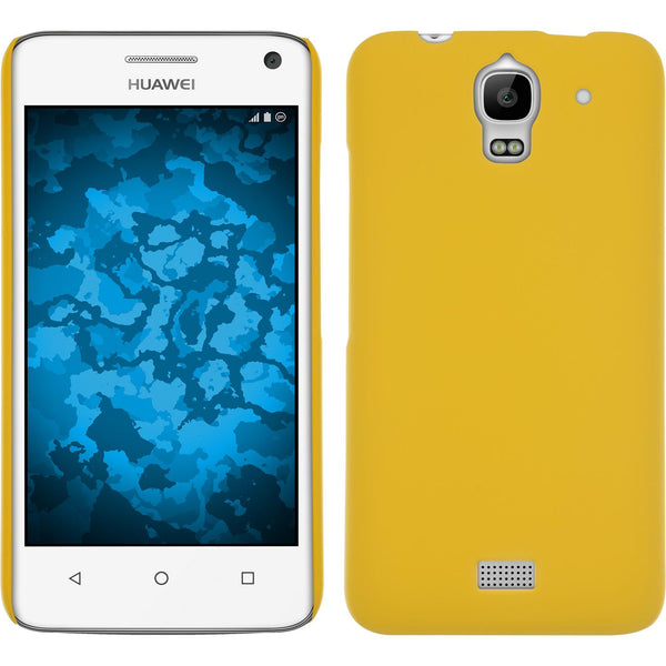 Hardcase für Huawei Y360 gummiert gelb