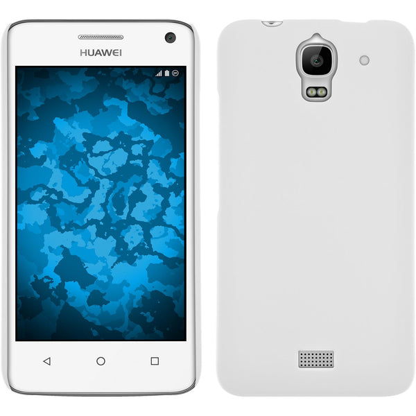 Hardcase für Huawei Y360 gummiert weiﬂ
