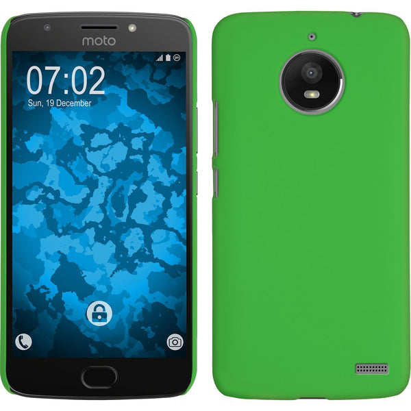 Hardcase für Lenovo Moto E4 (EU Version) gummiert grün