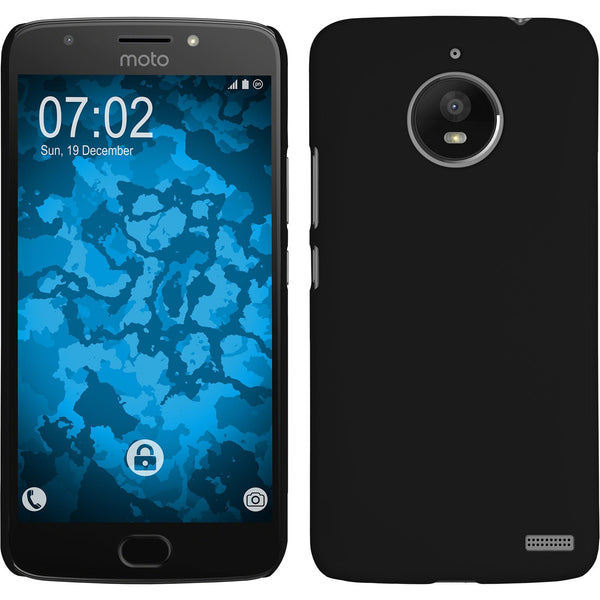 Hardcase für Lenovo Moto E4 (EU Version) gummiert schwarz