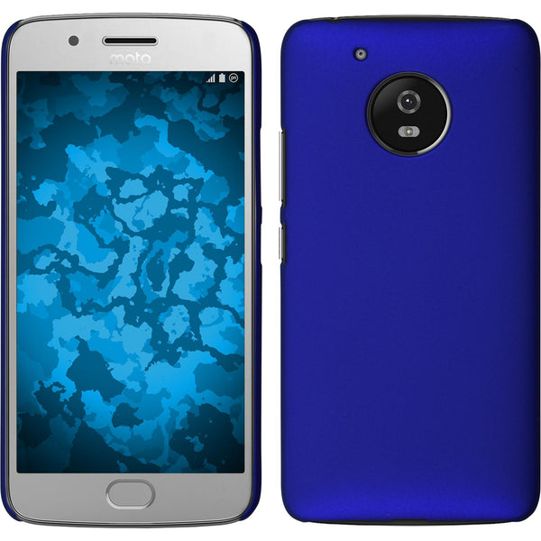 Hardcase für Lenovo Moto G5 gummiert blau