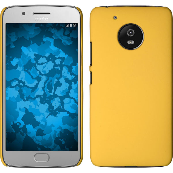 Hardcase für Lenovo Moto G5 gummiert gelb
