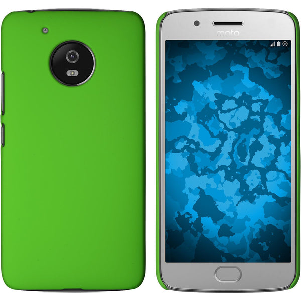 Hardcase für Lenovo Moto G5 gummiert grün