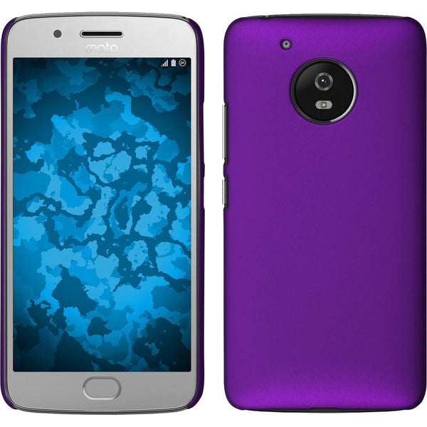 Hardcase für Lenovo Moto G5 gummiert lila