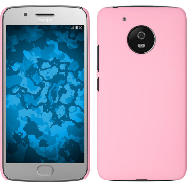 Hardcase für Lenovo Moto G5 gummiert rosa