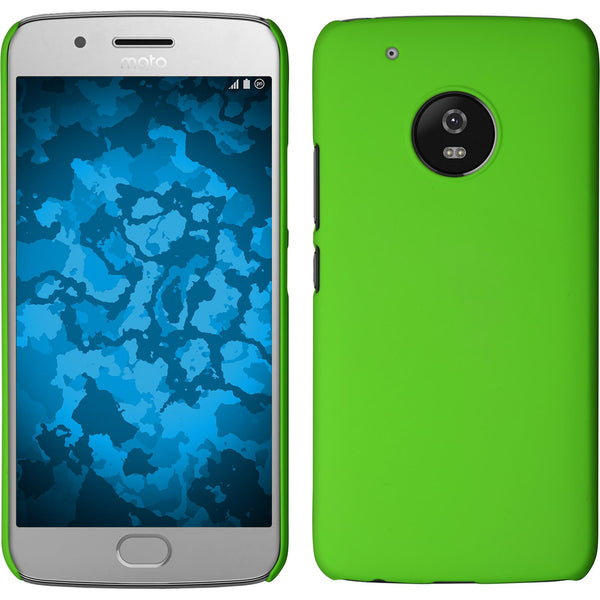 Hardcase für Lenovo Moto G5 Plus gummiert grün