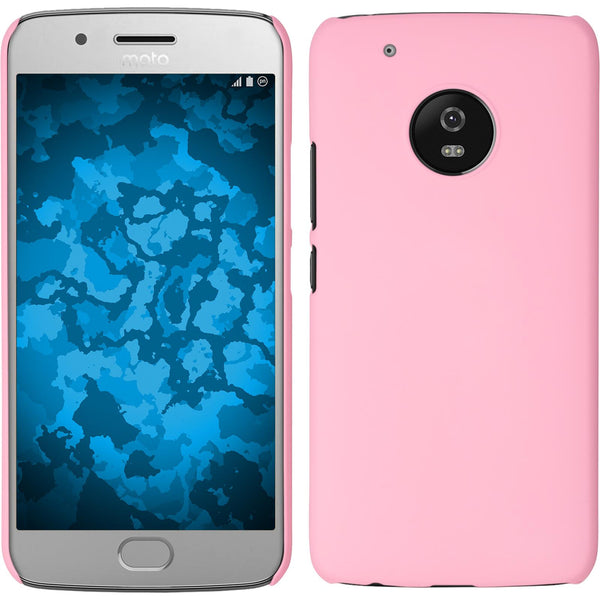 Hardcase für Lenovo Moto G5 Plus gummiert rosa