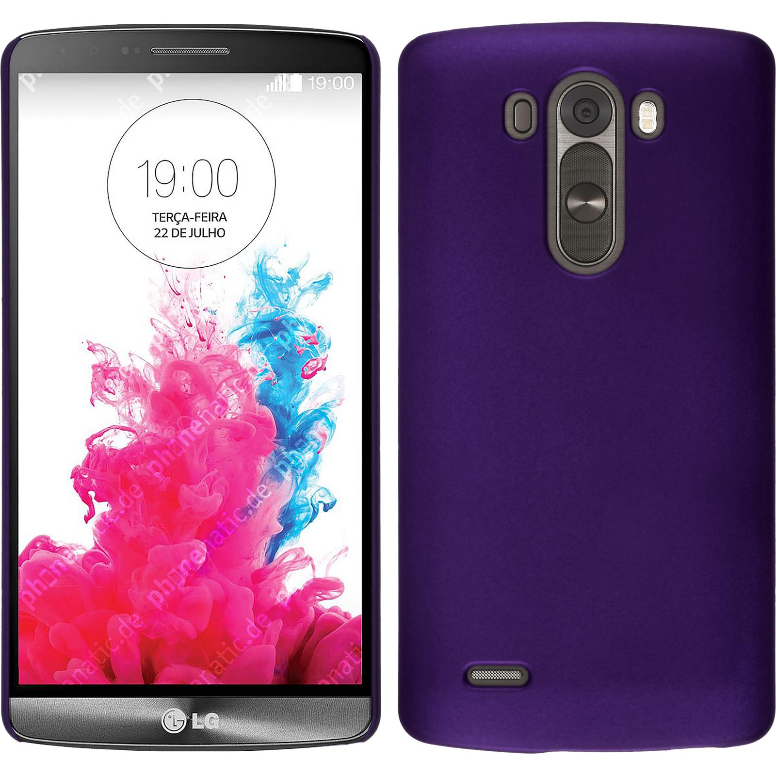 Hardcase für LG G3 gummiert lila