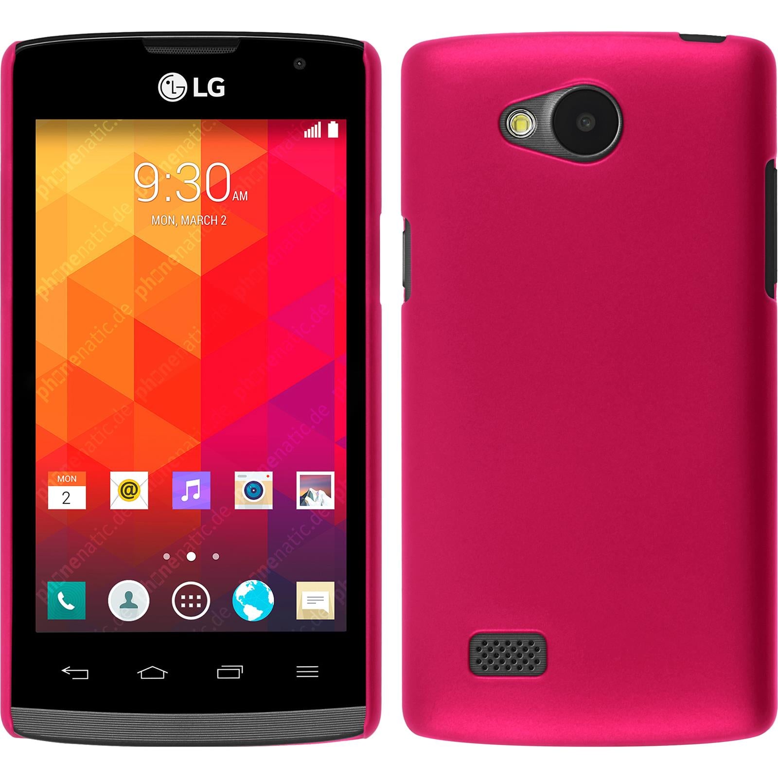 Hardcase für LG Joy gummiert pink