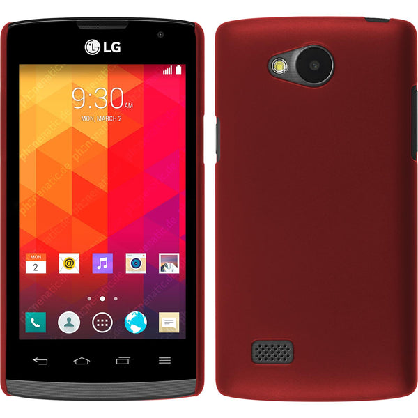 Hardcase für LG Joy gummiert rot