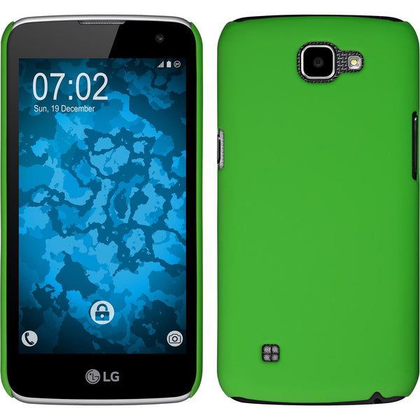 Hardcase für LG K4 2016 gummiert grün