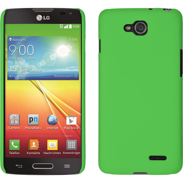 Hardcase für LG L90 gummiert grün