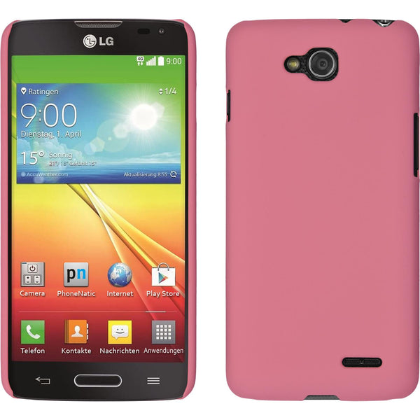 Hardcase für LG L90 gummiert rosa
