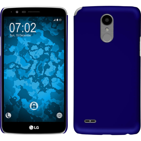 Hardcase für LG Stylus 3 gummiert blau