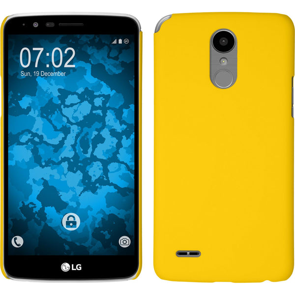 Hardcase für LG Stylus 3 gummiert gelb