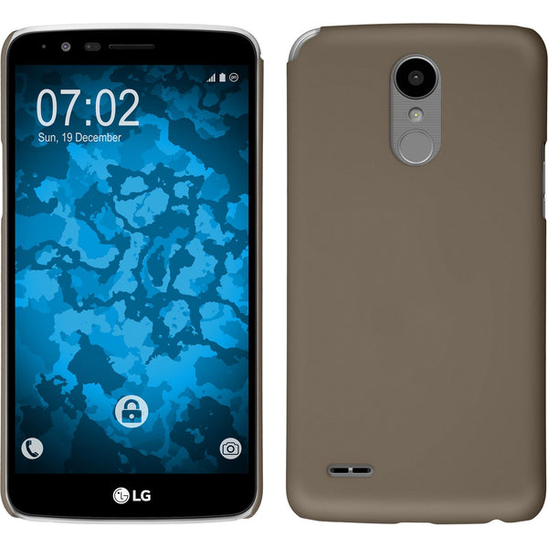 Hardcase für LG Stylus 3 gummiert gold