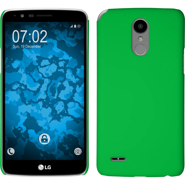 Hardcase für LG Stylus 3 gummiert grün