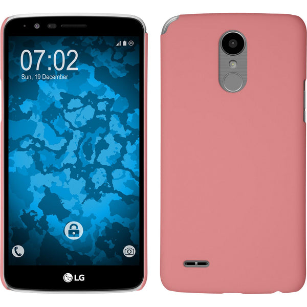 Hardcase für LG Stylus 3 gummiert rosa