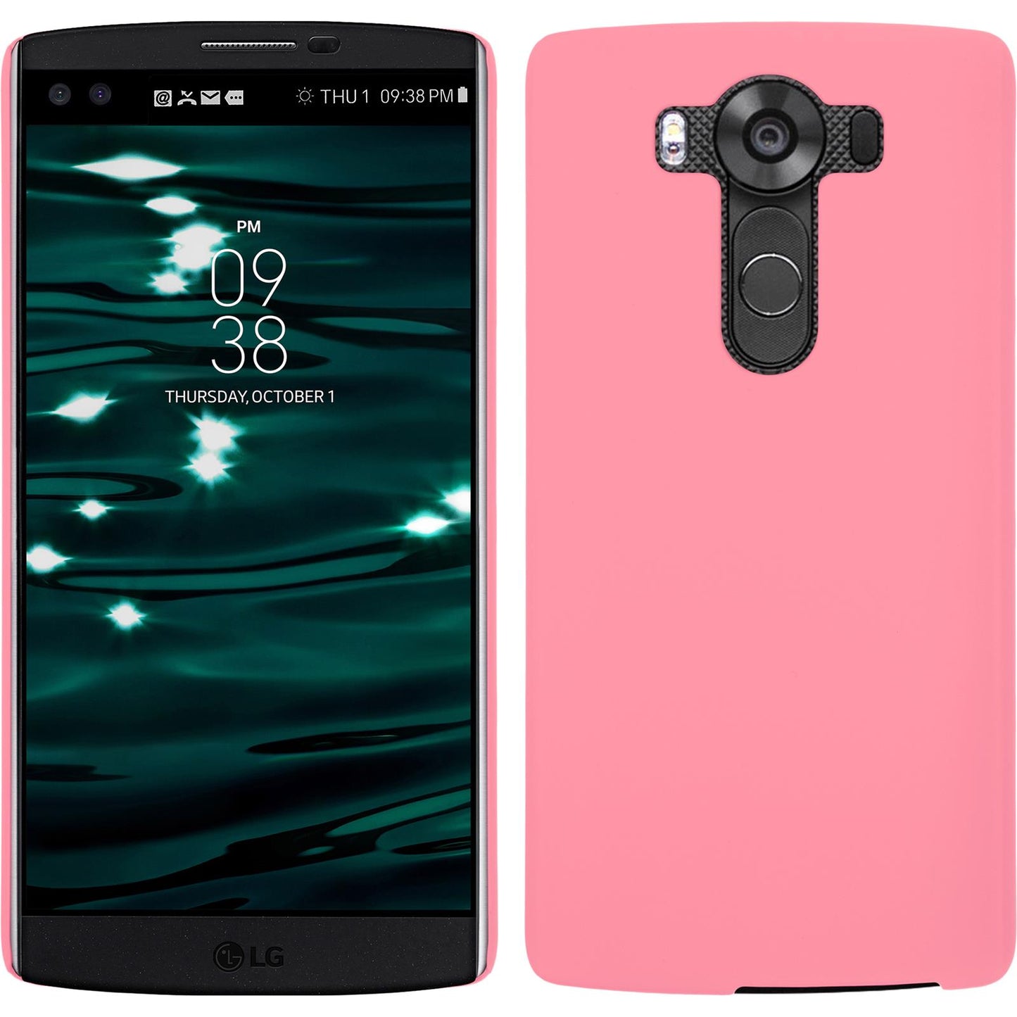 Hardcase für LG V10 gummiert rosa