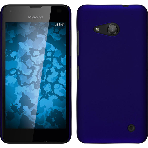 Hardcase für Microsoft Lumia 550 gummiert blau