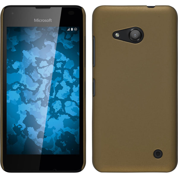 Hardcase für Microsoft Lumia 550 gummiert gold